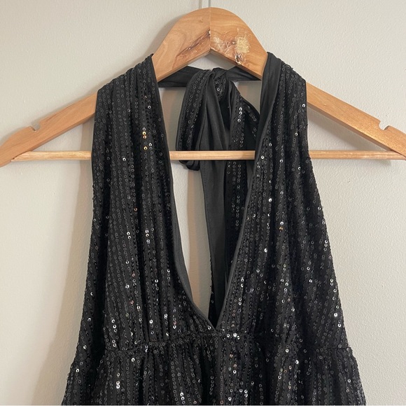 Black Halter Dress - Picture 6 of 12